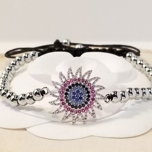 NEW Multi Colors Pave CZ Bracelet - Picture 4 of 5